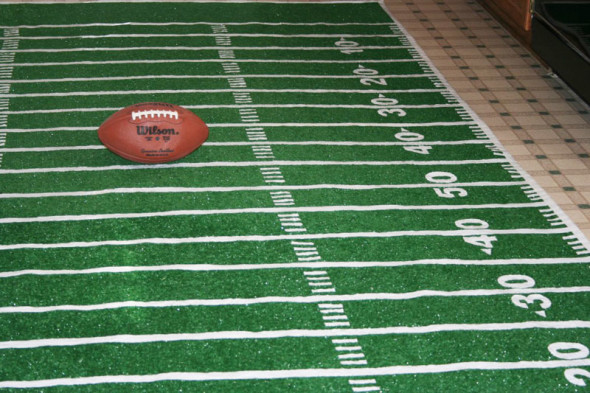 Football field rug