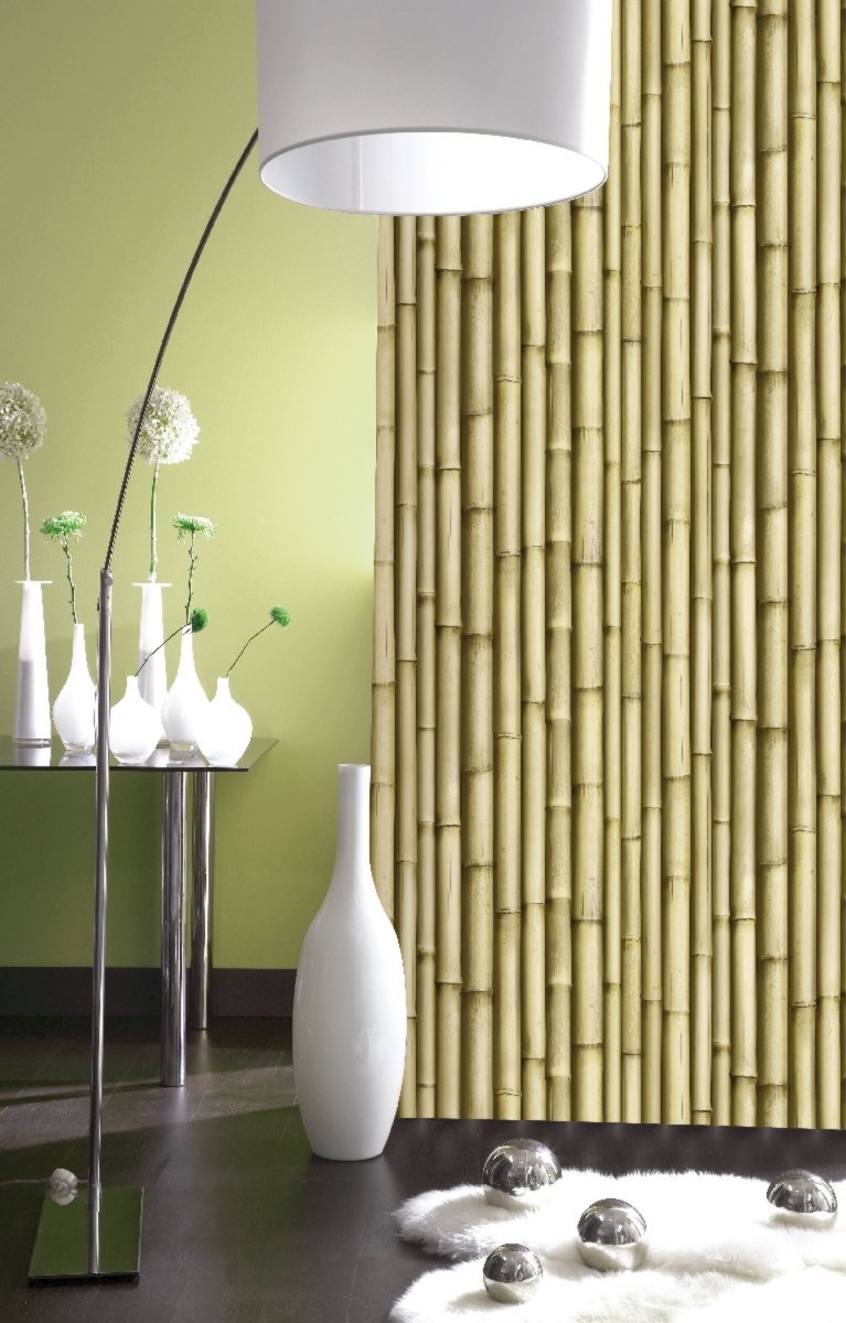 Galerie washable feature wallpaper bamboo effect 